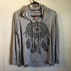 ❤️ Lightweight grey dream catcher hoodie ❤️